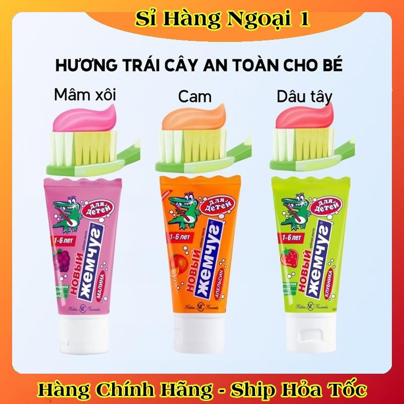 [DATE MỚI] Kem đánh răng trẻ em Nga New Pearl/Nevcos tuýp 50ml
