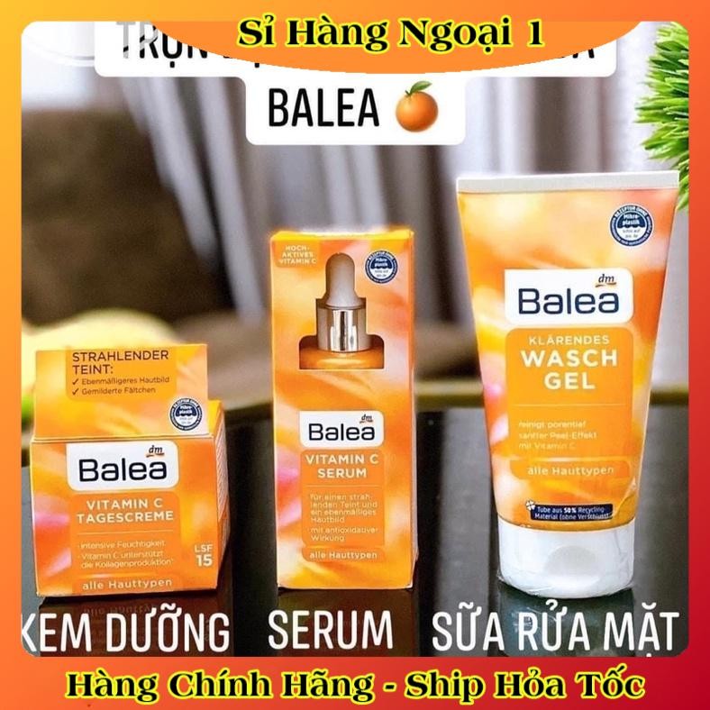 [Hàng nội địa Đức Đủ BILL] Serum Vitamin C Balea Đức sáng da, mờ thâm, chống lão hoá và nếp nhăn