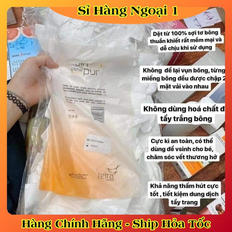Bông Tẩy Trang Pháp 600 Miếng Tetra Medical Le Soin à l'état Pur - Mẫu mới nhất