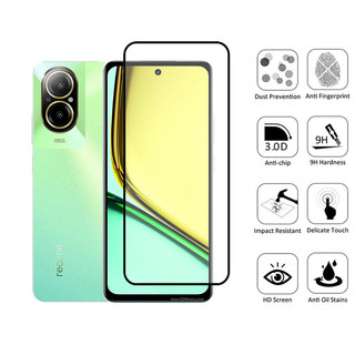 Kính cường lực bảo vệ màn hình Realme C67 2 trong 1 cho Realme Note 50 C63 C51 C67 C65 C55 C53 C35 C33 C30 C30 4G 9D Phim bảo vệ kính & Phim ống kính máy ảnh