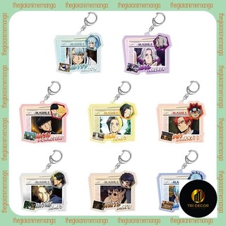 Móc khóa MASHLE: MAGIC AND MUSCLES ver NEWSPAPER keyring mica acrylic in hình anime chibi dễ thương