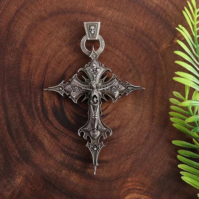 Vua Có Thể Điều Chỉnh Thánh Giá Mặt Dây Chuyền Vòng Cổ Unisex Trang Sức Thời Trang Hợp Kim Quà Tặng Tôn Giáo