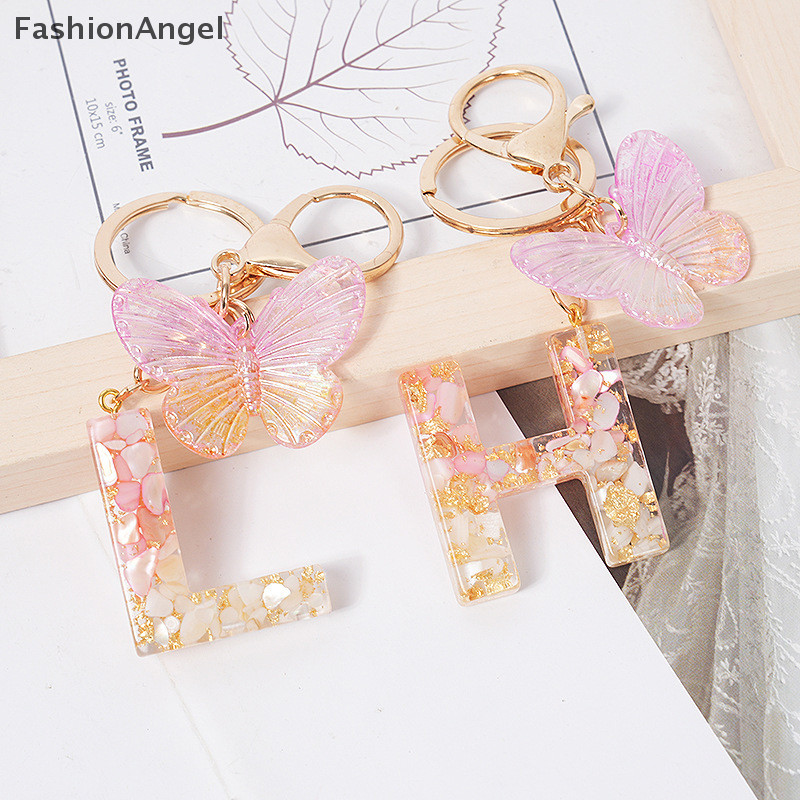 Móc khóa nhựa FashionAngel Pink Dream 26 chữ A đến Z