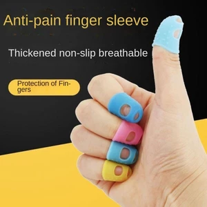 Nắp Ngón Tay Bảo Vệ Ngón Tay Silicon Bảo Vệ Ngón Tay Chống Mài Mòn Dày Chống Trơn Trượt Ngón Tay Bảo Vệ Đau Đàn Guitar @