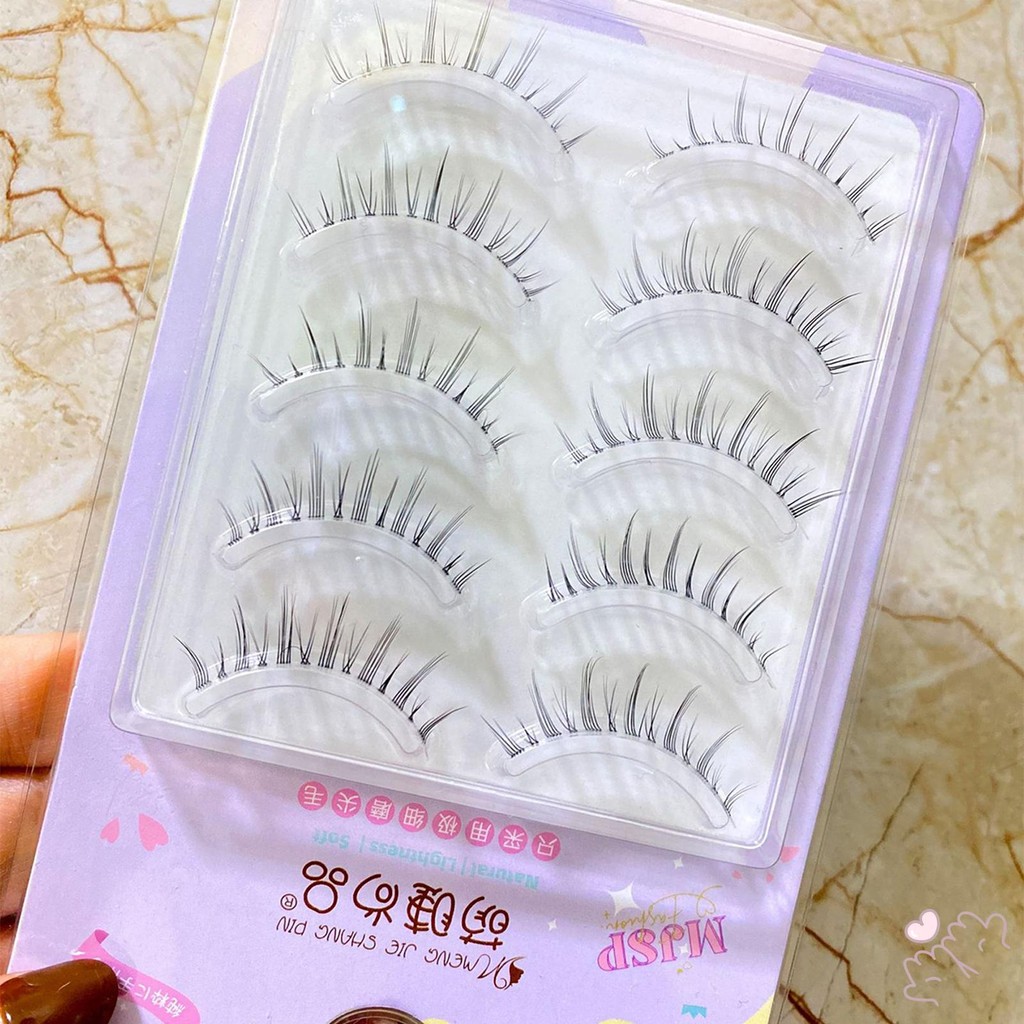 Lông mi mỏng phân đoạn nhẹ mềm mại có thể tái sử dụng Dễ đeo