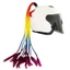 Trang trí mũ bảo hiểm xe máy METUBE, Bộ tóc giả mũ bảo hiểm Mohawk nhẹ 21 Inch, Chất lượng cao phổ biến với nhãn dán ma thuật Mũ bảo hiểm xe máy Đuôi ngựa