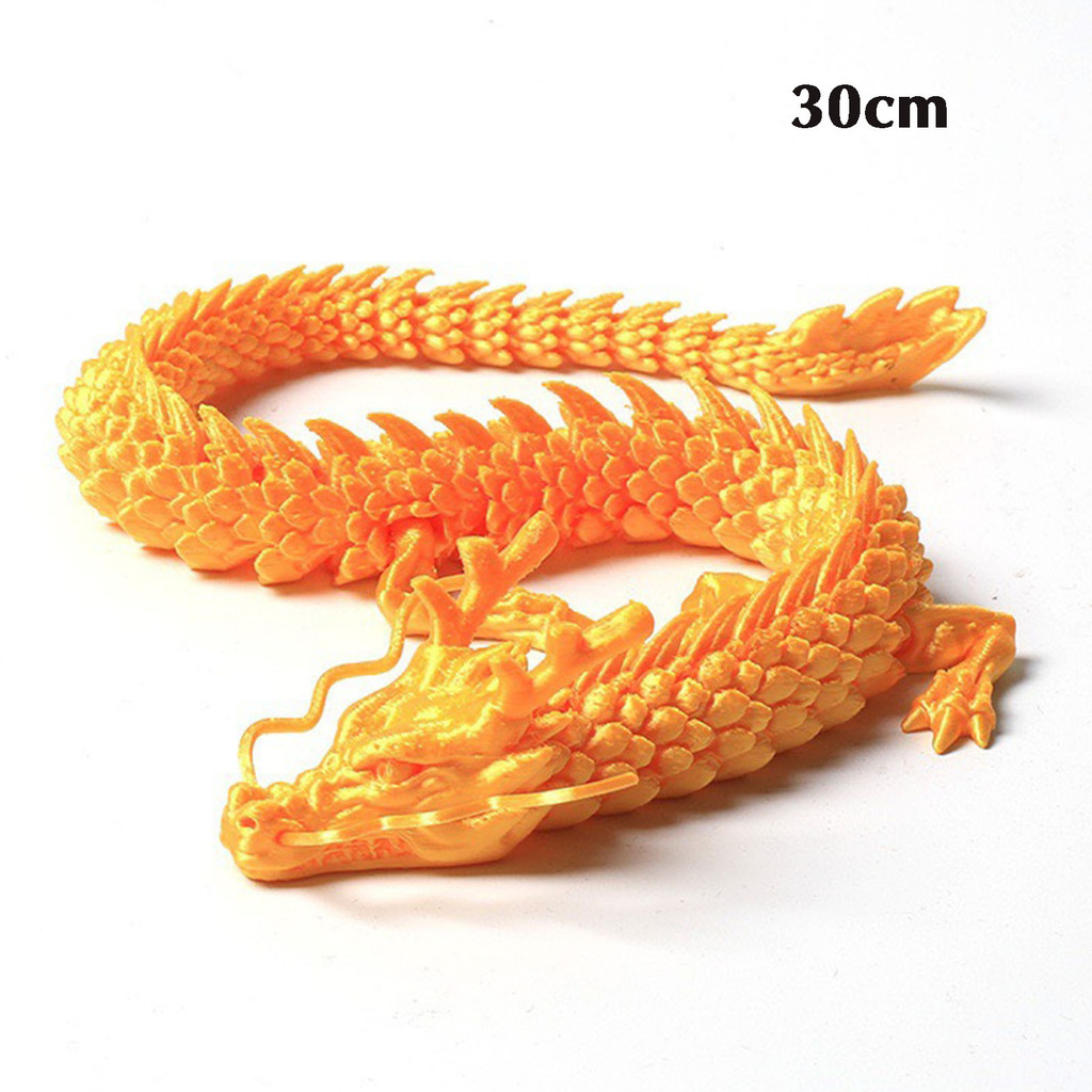 Đồ chơi nhân vật rồng in 3D Mô phỏng mạnh mẽ và bền bỉ Đồ trang trí rồng Trung Quốc
