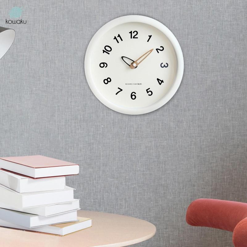 Đồng hồ treo tường 10 inch kohaku Đồng hồ trang trí không đánh dấu cho phòng trẻ em Quán cà phê tại nhà