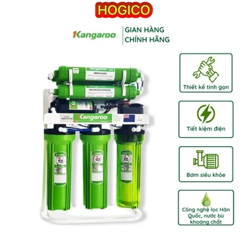 Máy lọc nước Kangaroo KGRP99 CHÍNH HÃNG, bộ lọc nước RO 9 lõi, máy lọc không tủ để gầm bếp - bảo hành chính hãng