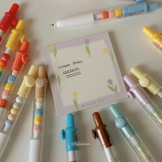 Set bút gel đen ngòi kim cao cấp Languo Candy