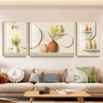 [Mã shopee 60K] Bộ 3 Tranh Tráng Gương Treo Tường Cao Cấp khung hợp kim Voi Con Trang Trí Phòng Khách, Phòng Ngủ CANVAS — ảnh 3