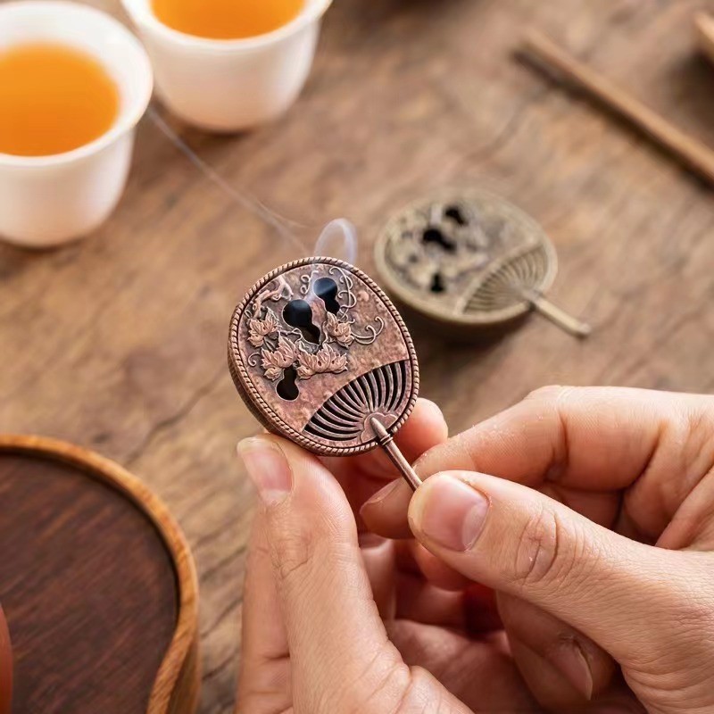 Lư Hương, Hộp Xông Trầm Hương Bằng Hợp Kim Đồng (Cỡ Bé)