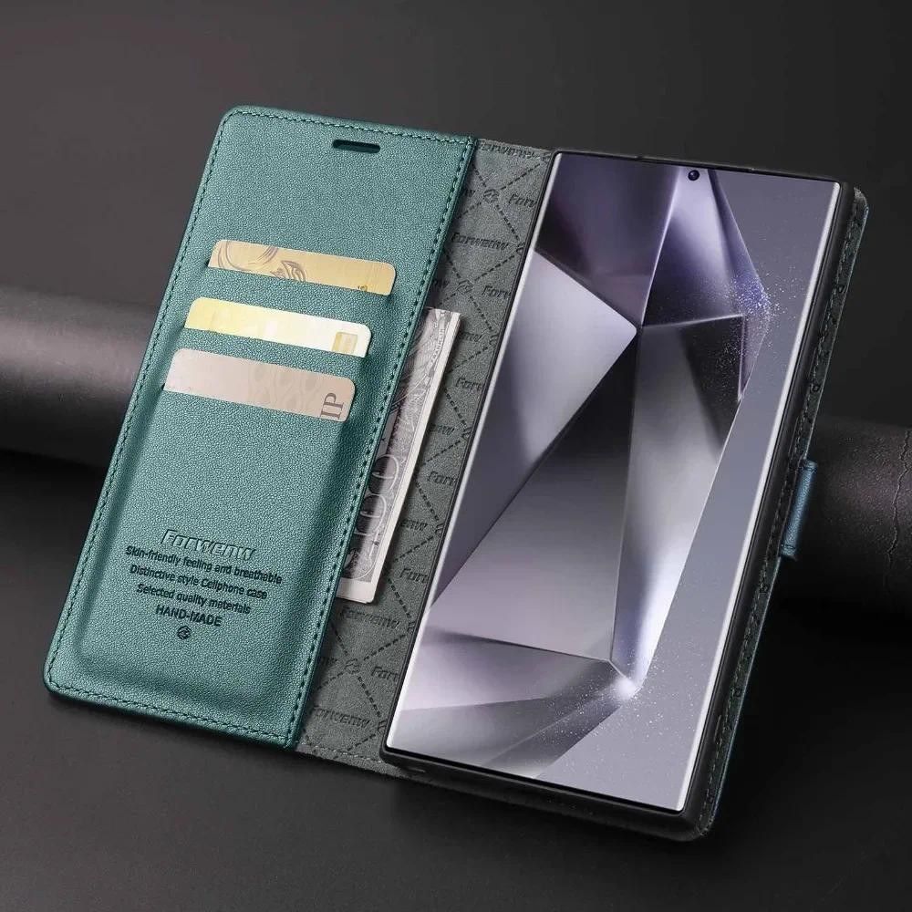Ví Lật Có Giá Đỡ Thẻ Chân Đế Hone Dành Cho Samsung Galaxy S24 S23 S25 Ultra S21 FE A55 A35 A25 A15 Bao Da