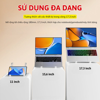 Kệ Tản Nhiệt Laptop Gấp Gọn Myd.23 - Giá Đỡ Nhôm Cao Cấp, Điều Chỉnh Linh Hoạt 6 Cấp Độ