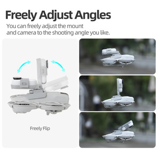 Dành cho máy ảnh thể thao DJI NEO Insta360 GO 3S / GO3 giá đỡ có thể điều chỉnh