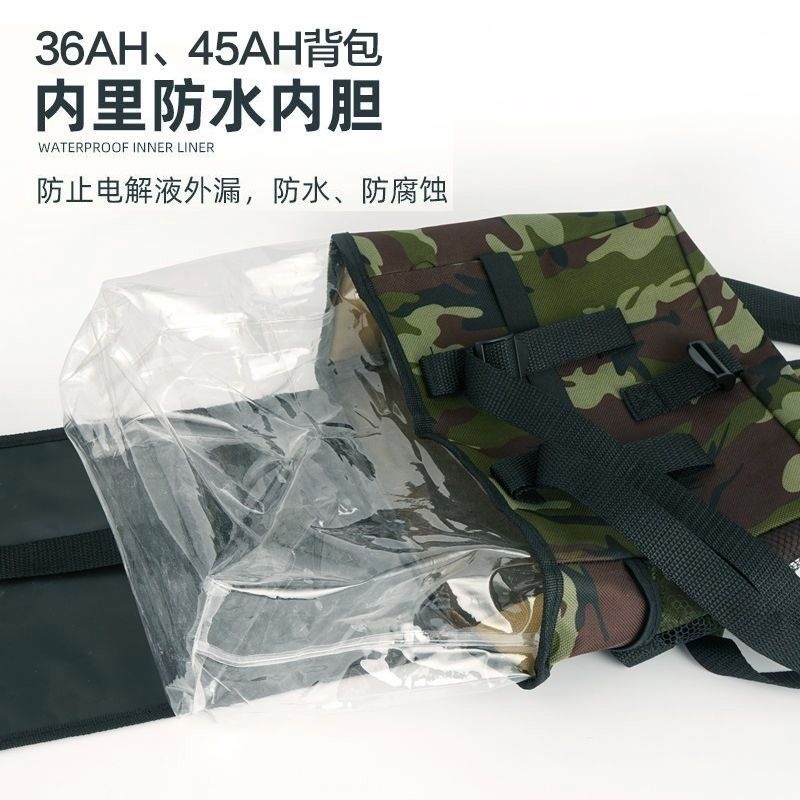 Bảo Quản Pin Ba Lô Dày Túi Pin Lithium Khô Chống Thấm Nước Chống Ăn Mòn Ba Lô Biến Tần Dây Đeo Mở Rộng Ba Lô Lớn