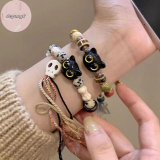 Deyangk Vòng Tay Hoạt Hình Dễ Thương Cho Nữ Bé Gái Sáng Tạo Nhiều Màu Sắc Có Thể Điều Chỉnh Dây Dệt Vòng Tay Độc Đáo Đính Hạt Vòng Tay Quyến Rũ VN