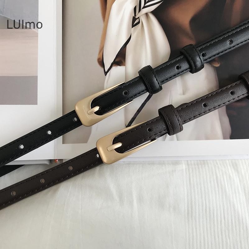 Thắt Lưng Nữ Luimo Vintage Tối Giản Mỏng Thắt Lưng Thường Ngày Đa Năng Thắt Lưng Cho Váy Quần Jean Trang Trí Thắt Lưng SBS