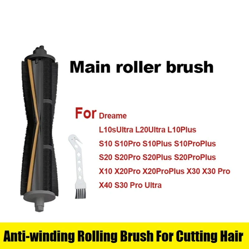 Cắt Tóc Chống Rối Con Lăn Bàn Chải Cho Dreame L10S Ultra L20 Ultra X20 Pro X30 X30 Pro L30 Ultra X40 Pro Phụ Kiện Chân Không