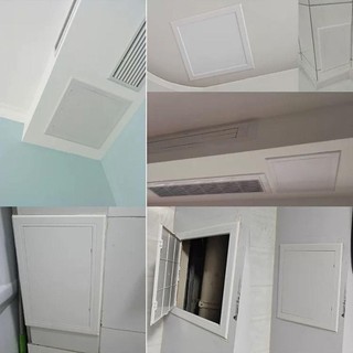 [Giao hàng từ Việt Nam] Cửa bảng điều khiển truy cập FURNICLICK, Tấm che nắp mở bằng nhựa trắng, Chốt cửa có thể tháo rời Cửa ra vào tường trần