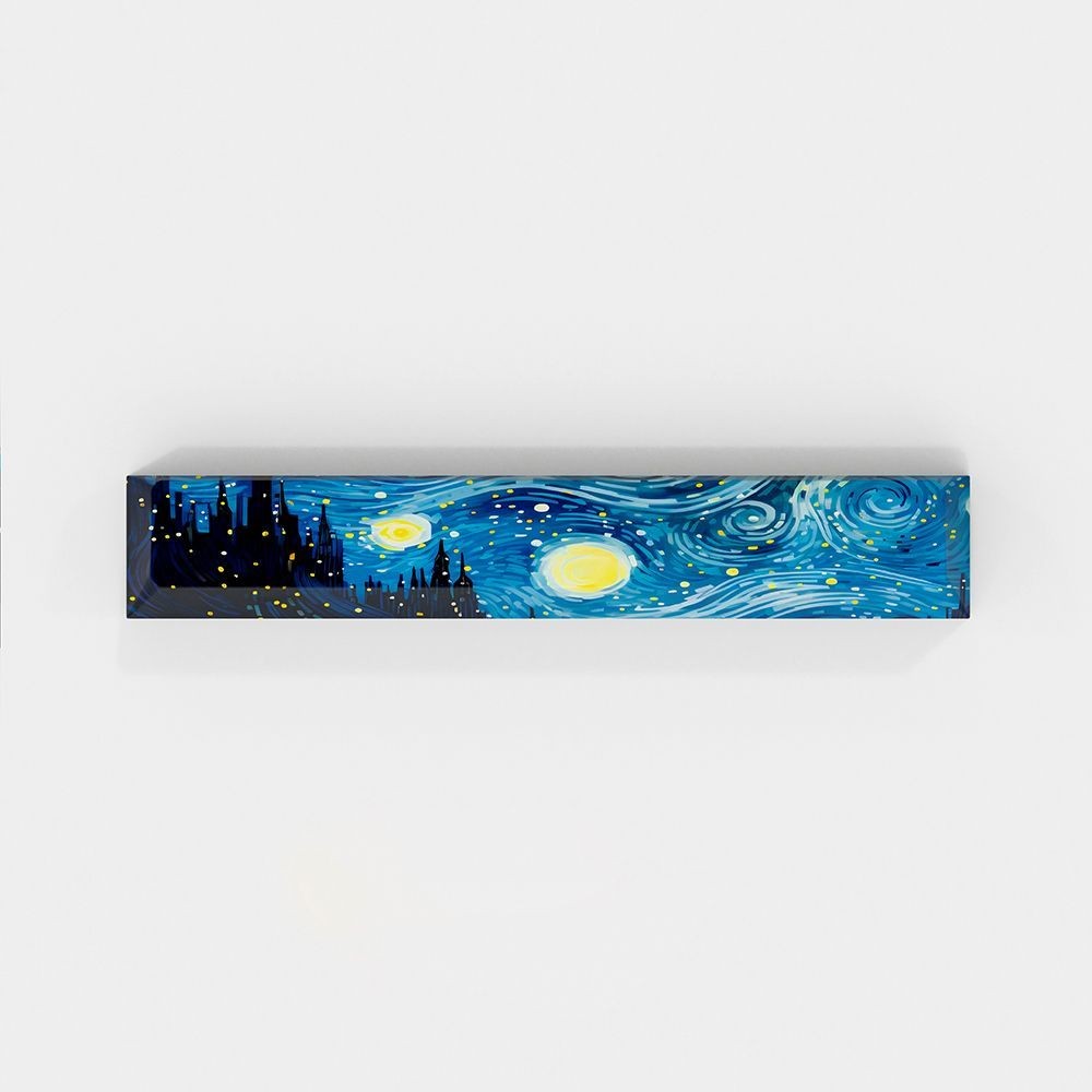 Van Gogh Star Keycap Original Keycap Clearance Bộ Tám Mảnh Độc Đáo pbt Thăng Hoa Nắp Bàn Phím Cơ Opaque / llxx