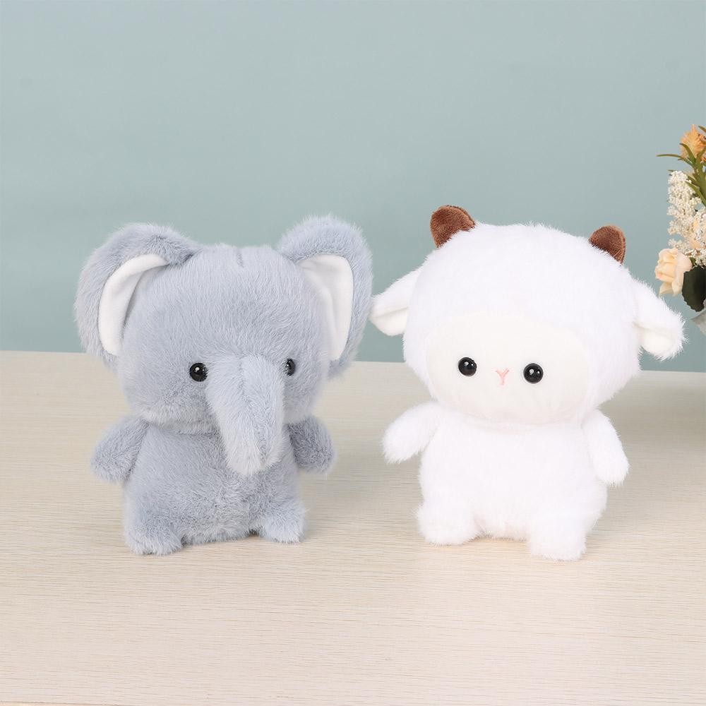 Gối Thú Nhồi Bông GỖ, Búp Bê Đồng Hành Sang Trọng Gấu, Voi Thời Trang 16cm Động Vật Siêu Mềm Đồ Chơi Sang Trọng Quà Tặng Ngủ