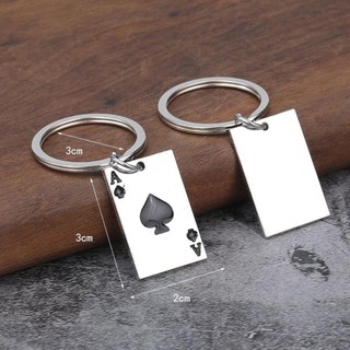 Móc khóa Poker Móc khóa đa năng Mặt dây chuyền chìa khóa xe kim loại sáng tạo enmdavn