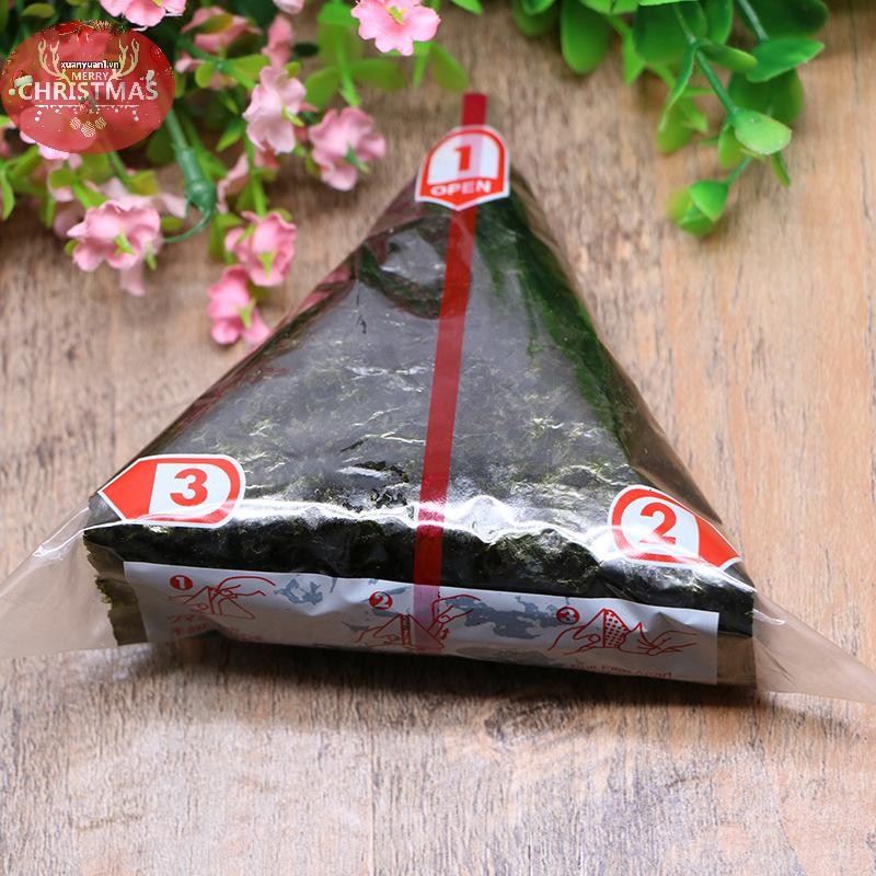 XUAN 20 Chiếc Hai Lớp Tam Giác Bao Bì Gạo Túi Rong Biển Onigiri Túi Sushi Bao Bì Dụng Cụ Túi Phụ Kiện VN
