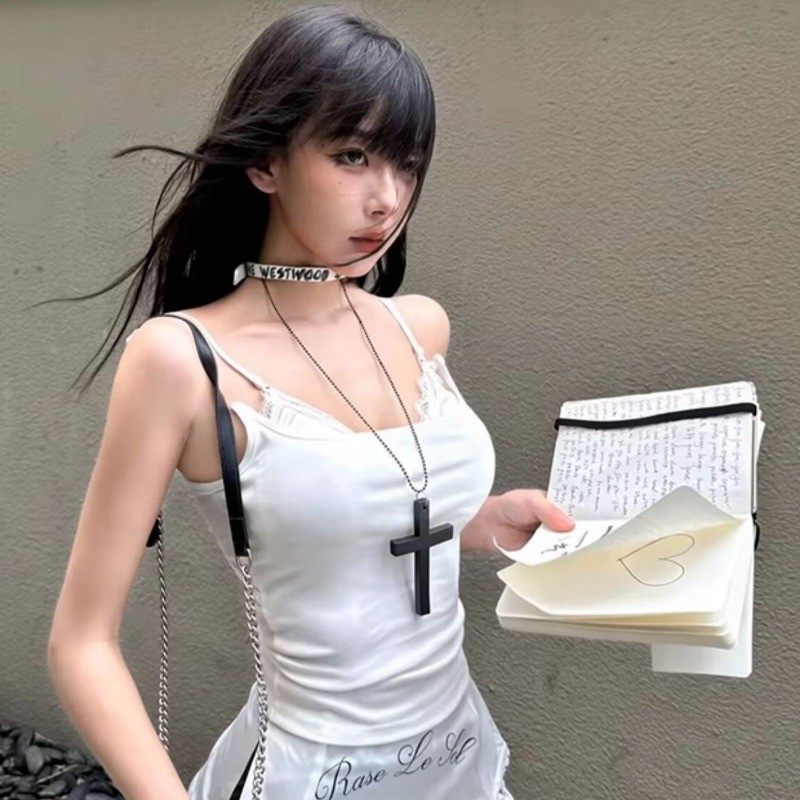 Vòng cổ chữ thập cổ điển Vòng cổ nữ sang trọng thanh lịch