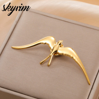 Trang sức Skyrim mạ vàng 18K thép không gỉ, bền màu lâu phai, phù hợp làm phụ kiện thời trang