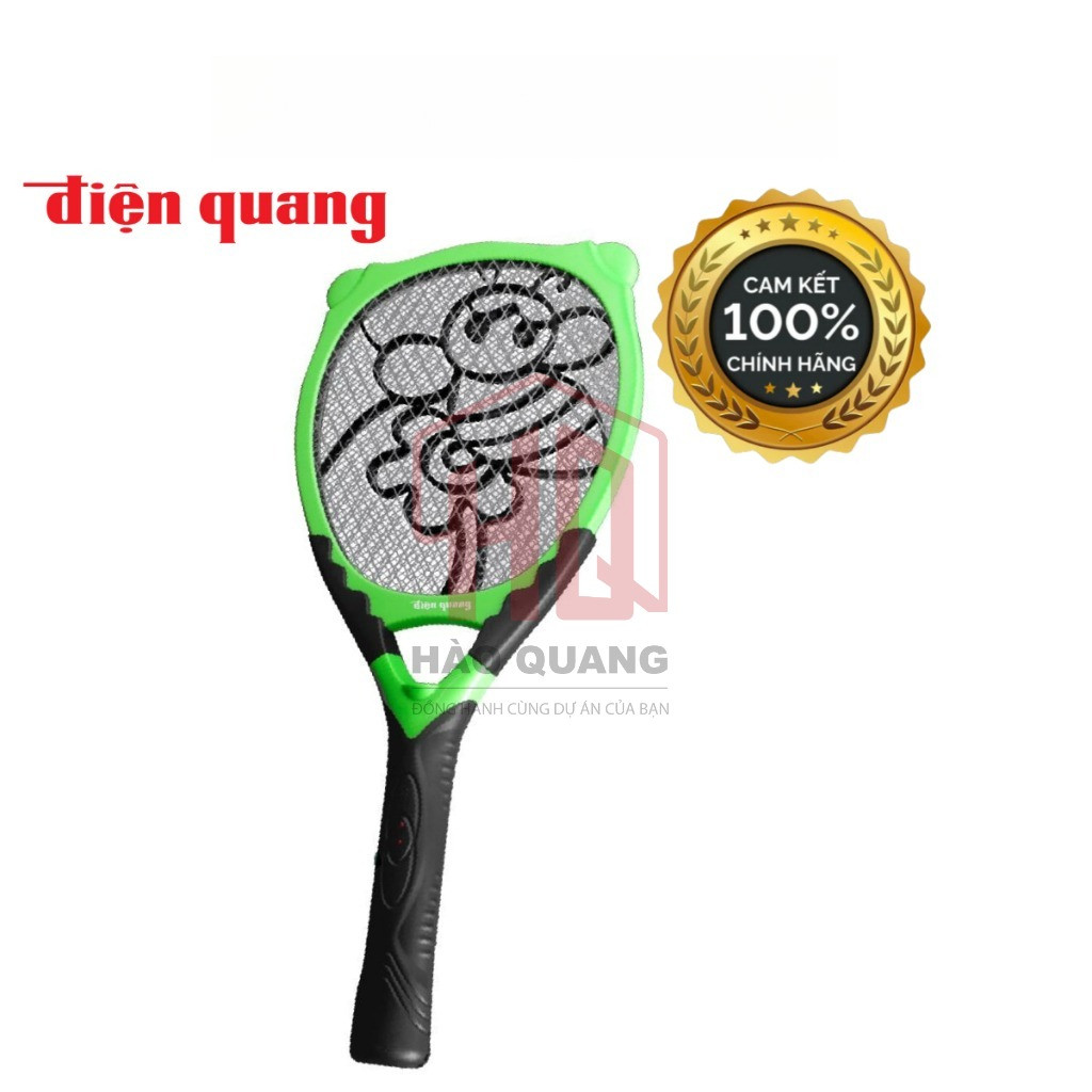 Vợt Diệt Muỗi Điện Quang EMR03 – Màu Xanh Lá – Chính Hãng, Chống Giật Tay