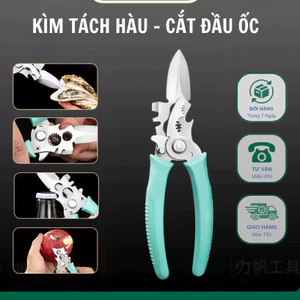 Kìm Tách Hàu Cắt Đuôi Ốc Thép Khôn Gỉ Đa Năng Mở Nắp Bia