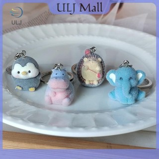 ULJ 3D Đổ Xô Voi Nhím Hà Mã Chim Cánh Cụt Móc Khóa Điện Thoại Dây Hoạt Hình Dễ Thương Động Vật Móc Khóa Túi Mặt Dây Chuyền Cặp Đôi Chìa Khóa.