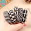 Dây buộc tóc thời trang vintage đen trắng, phù hợp cho hot girl nữ