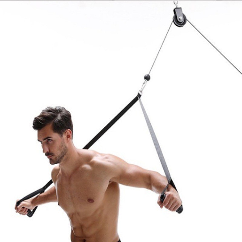 Full Set Bộ Dây Cáp Ròng Rọc Tập Gym Tại Nhà Tiện Lợi Tập Luyện Cho Toàn Cơ Thể