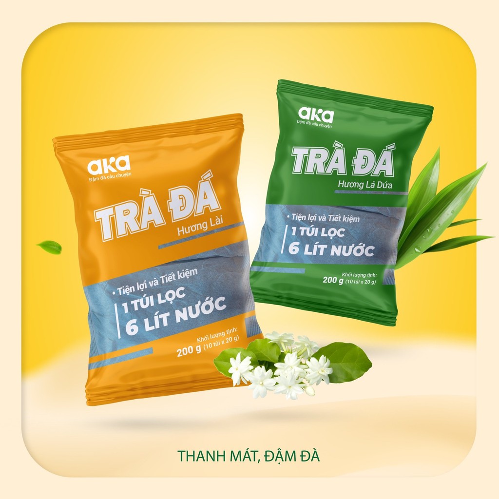 Trà đá Aka túi lọc 200g (10 túi x 20g)