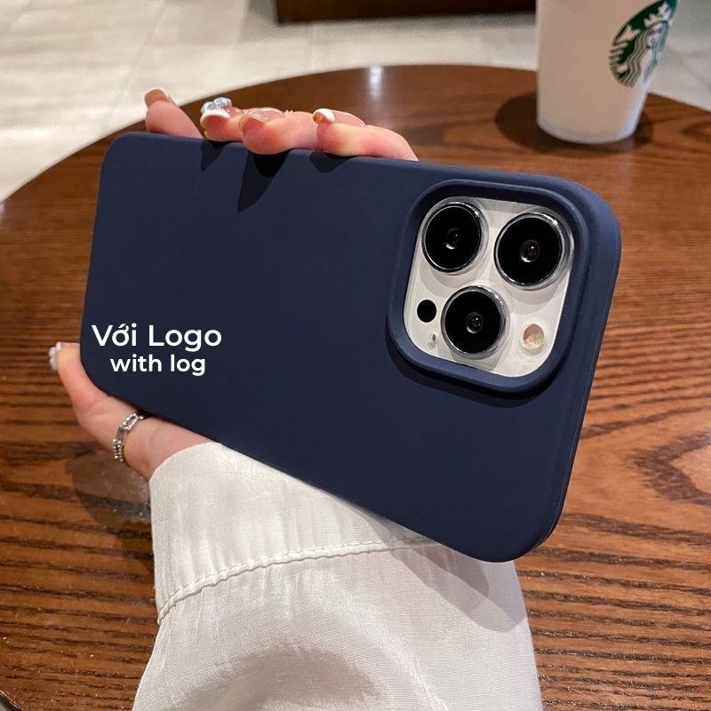 Midnight Blue Bảo hiểm toàn diện cho iPhone 17 / 16 / 15 / 14 / 13 / 12 / 11 / Air / Pro Max Xs Max Xr 7P 8P mini Plus 7 8 6SP 6S Vỏ điện thoại silicon lỏng