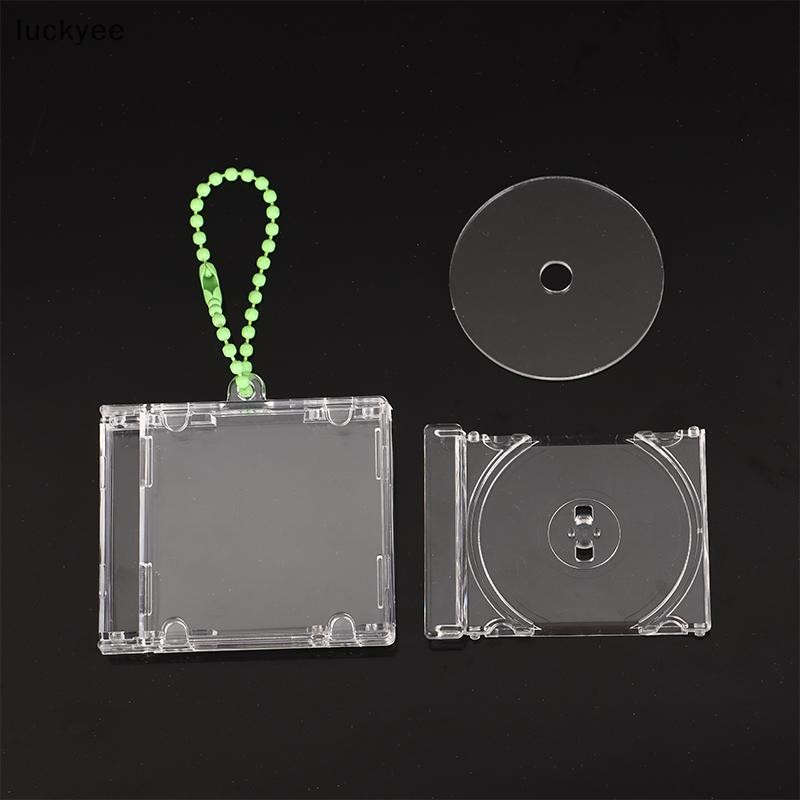 Luckyew Trống Album CD Case Móc Khóa CD Player Móc Khóa Ngoại Vi Kỷ Niệm Album Chìa Khóa Cho DIY Ba Lô Mặt Dây Chuyền TQ