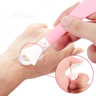 Bàn chải mặt nạ silicon móng vuốt mèo dễ thương hai đầu DIY Dụng cụ chăm sóc da mặt