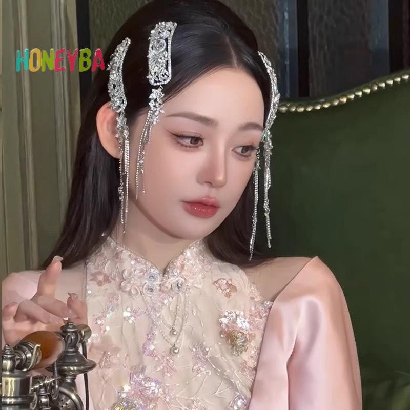 < Honeyba > Dép Thanh Lịch Cho Nữ Bé Gái Hợp Kim Đa Năng Dài Dép Phụ Kiện Tóc Thời Trang Đơn Giản Vỡ Quà Tặng