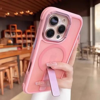 Ốp điện thoại hút từ tính khung kim loại vô hình tiên tiến cho iPhone16 15 14 13 12 11 Pro Max chống sốc bảo vệ camera chống rơi mờ mặt sau cứng