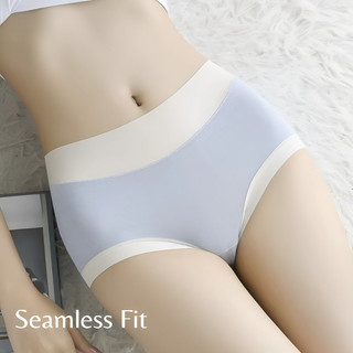 『 Brelira 』 Quần lót liền mạch bằng vải Cotton Modal Quần lót kháng khuẩn siêu mềm thoáng khí Quần lót eo cao eo giữa