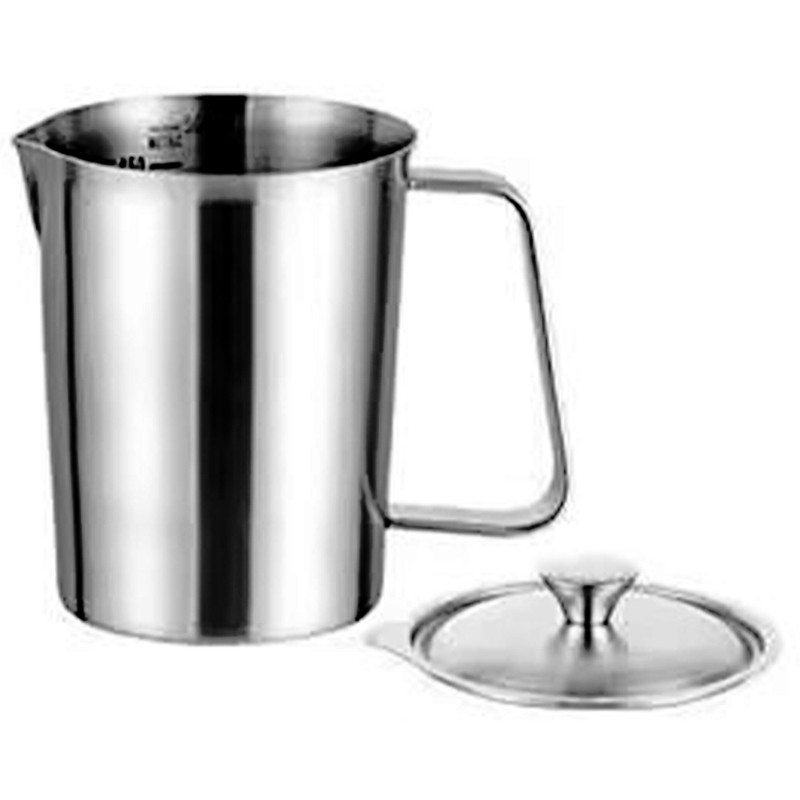 Bình đo thiết yếu PPY Cafes có nắp khóa 500ml 1000ml 1500ml 2000ml Tùy chọn Thép không gỉ Materia