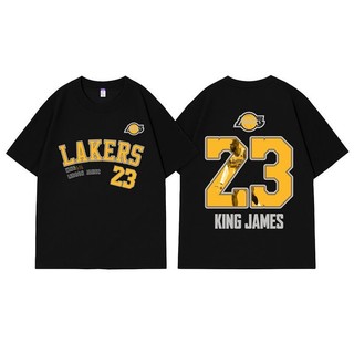 Lakers áo thun thể thaoquick dry, cổ vũ cho James