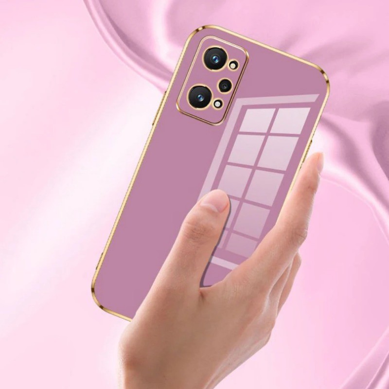 Mạ ốp lưng bóng Vỏ Fundas cho Realme GT 6T 7 Master Neo 2 3 5 6 SE Raing Flash Vỏ điện thoại ống kính trọn gói