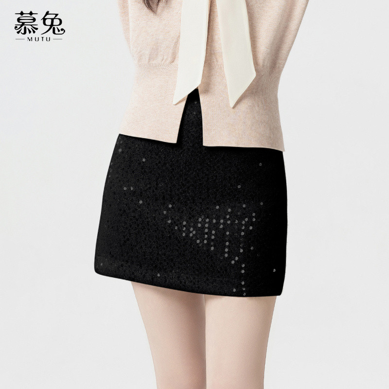 Mutu Xiaoxiang Phong Cách Sequined Hot Girl Hip-Packed Váy Ngắn Cô Gái Mùa Xuân 2026 Phong Cách Mới Nhỏ Cao Cấp Ôm Hơn Nhìn Váy Chữ a
