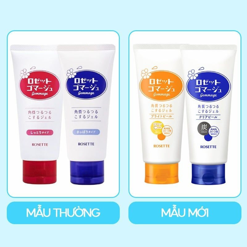Tẩy da chết Rosette Peeling Gel Nhật Bản 120g mẫu mới 2025