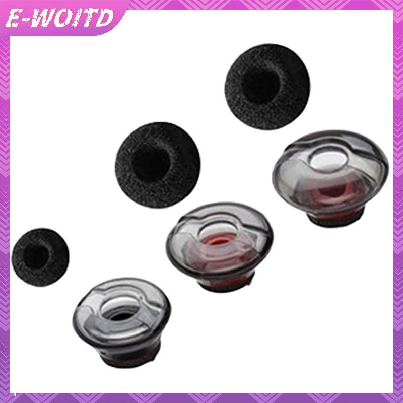 E-WOITD Nút Tai Nghe Silicon Mềm Đầu Eargels Bọt Đen Phụ Kiện Cho Voyager 5200