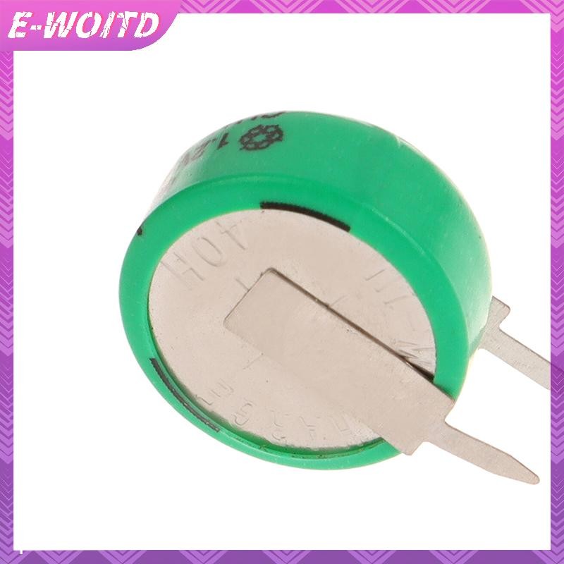 E-WOITD 10 Chiếc 1.2V 40mAh Pin Sạc Ni-MH Có Chân Hàn Cho Hẹn Giờ Đồ Chơi Đồng Hồ Máy Trợ Thính Thiết Bị Năng Lượng Mặt Trời Nút Đồng Xu Cell HNVN