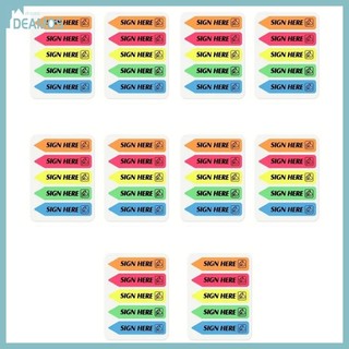 DE Sign Here Tabs Sign Date Sticker Flag Dễ dàng đăng cho trường học văn phòng